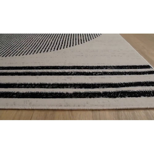 Corum Black Off White Rug